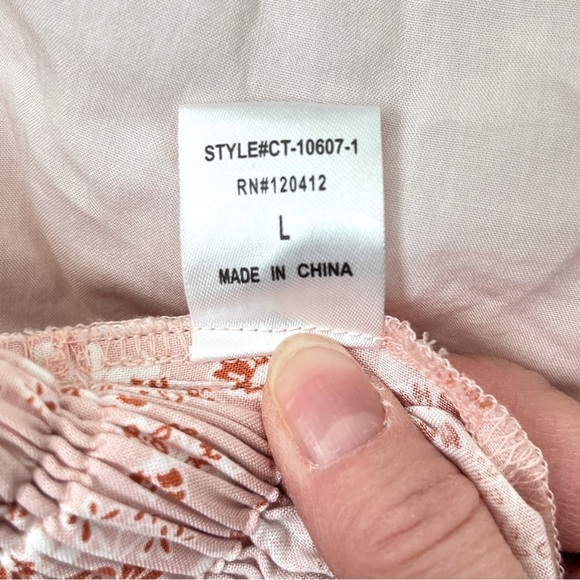 NWT Cotton Candy LA Pink Cropped Top with Ruffle Size Large - Picture 7 of 12